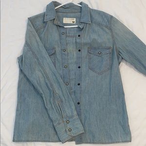 Rag and bone denim button up